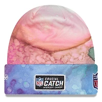 Men's New Era Pink Indianapolis Colts 2022 NFL Crucial Catch - Cuffed Knit Hat