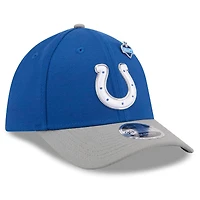 Men's New Era  Royal/Gray Indianapolis Colts 2026 NFL Draft 39THIRTY M-Crown Flex Hat