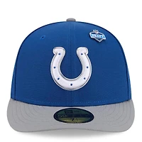 Men's New Era  Royal/Gray Indianapolis Colts 2026 NFL Draft Pre-Curved 59FIFTY Fitted Hat