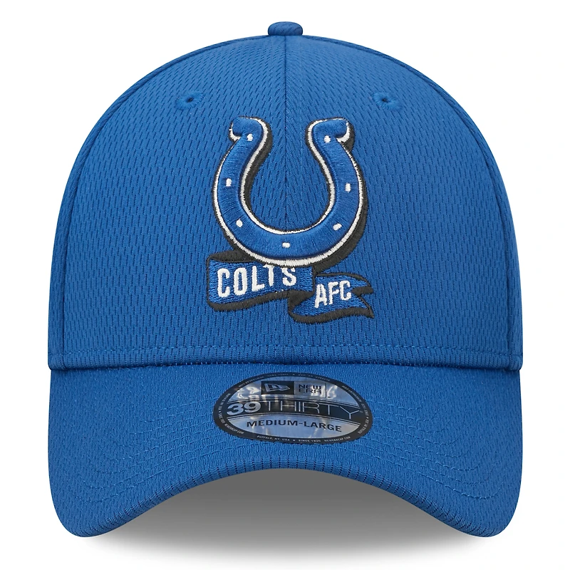 Men's New Era Royal Indianapolis Colts 2022 Sideline - 39THIRTY Coaches Flex Hat