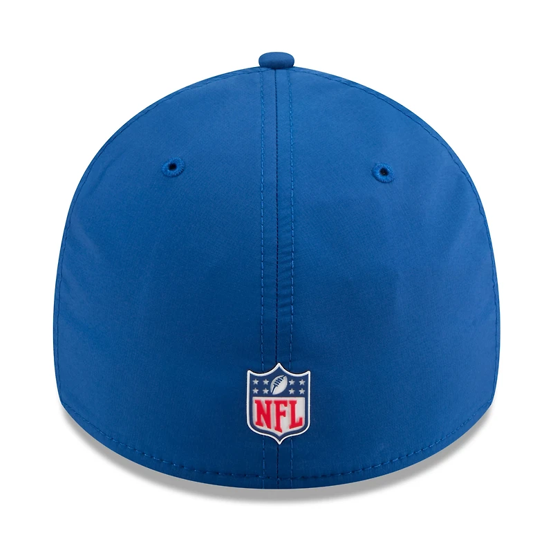 Casquette New Era Royal Indianapolis Colts 2025 Sideline 39THIRTY Flex pour homme