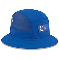 Bob New Era Royal Indianapolis Colts 2025 Sideline pour homme