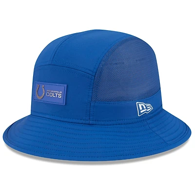 Bob New Era Royal Indianapolis Colts 2025 Sideline pour homme