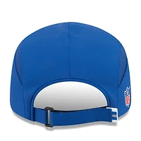 Casquette ajustable New Era Royal Indianapolis Colts 2025 Sideline Runner pour homme