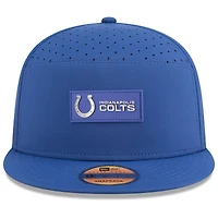 Casquette Snapback 9FIFTY à panneau fendu latéral New Era Royal Indianapolis Colts 2025 pour homme