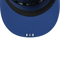 Casquette Snapback 9FIFTY à panneau fendu latéral New Era Royal Indianapolis Colts 2025 pour homme