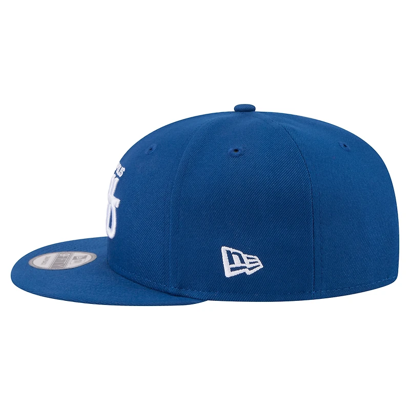 Casquette snapback New Era Royal Indianapolis Colts Core Team Script 9FIFTY pour homme