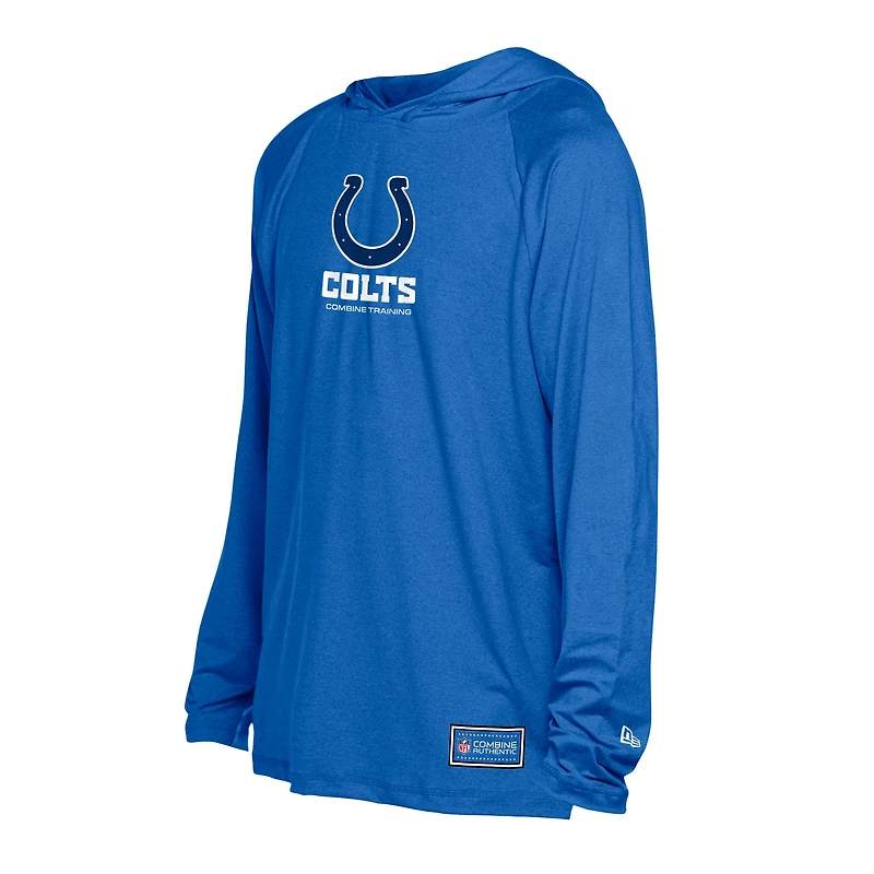 Sweat à capuche fonctionnel New Era Royal Indianapolis Colts pour homme