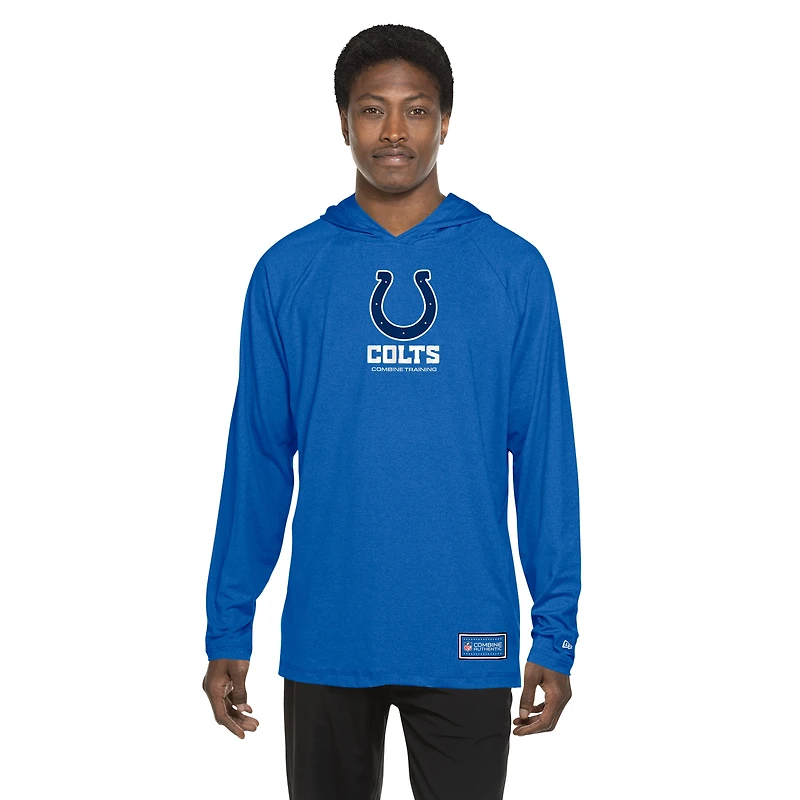 Sweat à capuche fonctionnel New Era Royal Indianapolis Colts pour homme