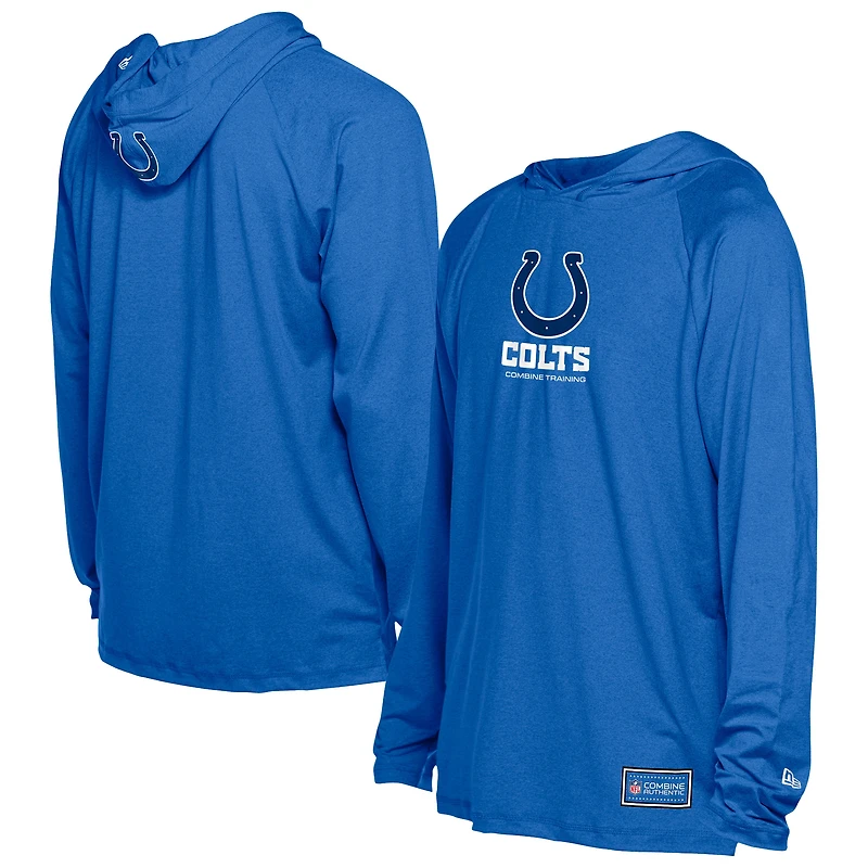 Sweat à capuche fonctionnel New Era Royal Indianapolis Colts pour homme
