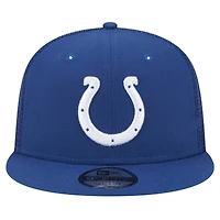 Men's New Era Royal Indianapolis Colts  Main Trucker 9FIFTY Snapback Hat