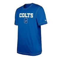 T-shirt à imprimé Third Down Puff Royal Indianapolis Colts New Era pour homme