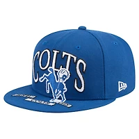 Casquette ajustée surdimensionnée 59FIFTY rétro des Colts d'Indianapolis de New Era pour homme