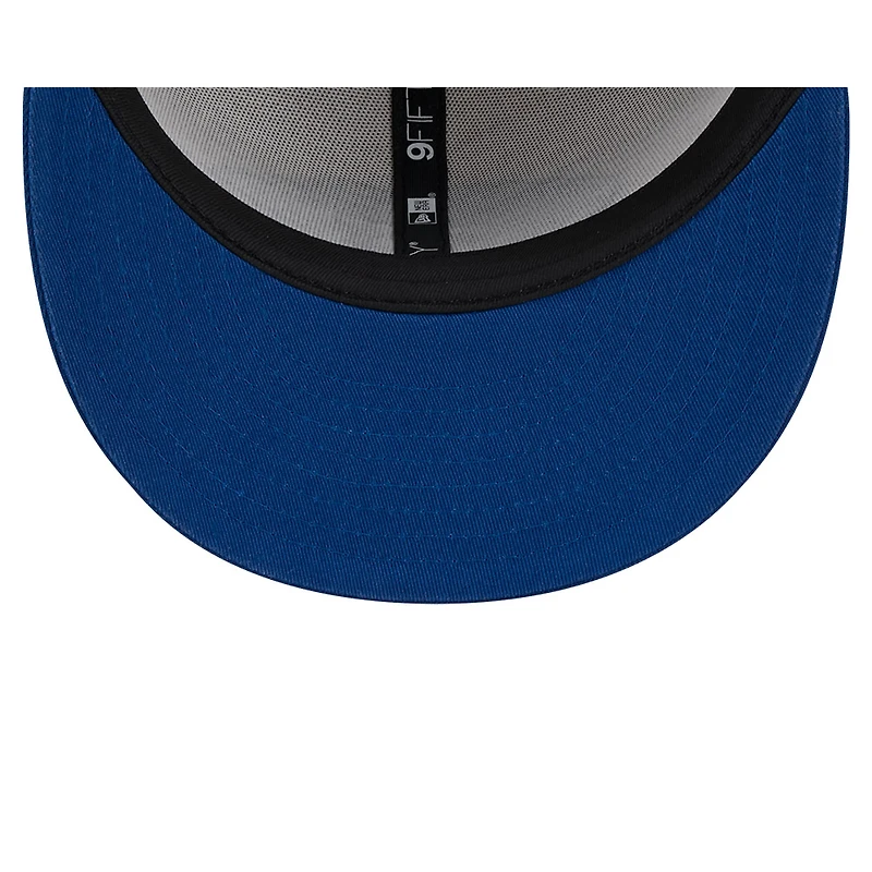 Men's New Era Stone/Royal Indianapolis Colts 2024 Sideline Historic 9FIFTY Snapback Hat