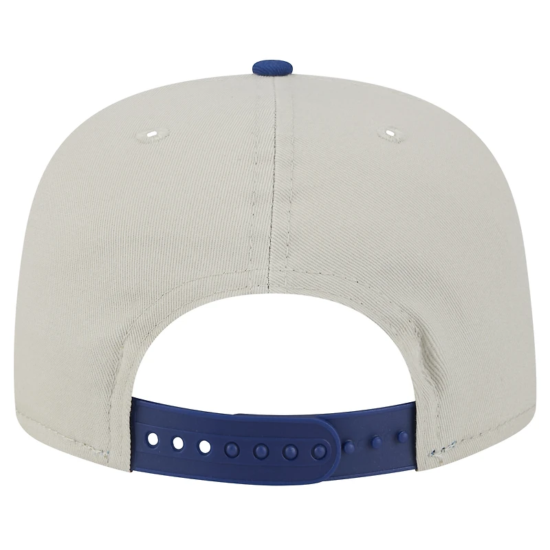 Casquette de golf athlétique à visière snapback Indianapolis Colts Stone/Royal New Era pour homme