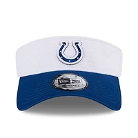 Visière réglable New Era pour homme, blanc/Royal Indianapolis Colts 2024 NFL Training Camp