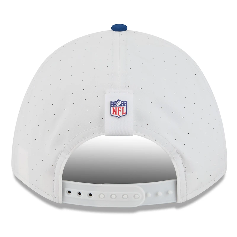 Casquette ajustable New Era 9FORTY pour homme, blanche/bleu marine