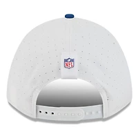 Casquette ajustable New Era 9FORTY pour homme, blanche/bleu marine