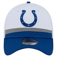 Men's New Era  White/Royal Indianapolis Colts Dashmark Rays 39THIRTY Flex Hat