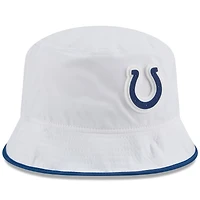 Men's New Era  White Indianapolis Colts 2025 NFL Training Camp Stretch Bucket Hat