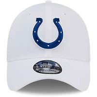 Casquette flexible principale 39THIRTY des Colts d'Indianapolis New Era pour hommes, blanche