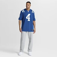 Maillot de match retiré l'équipe Nike Adam Vinatieri Royal des Indianapolis Colts pour hommes