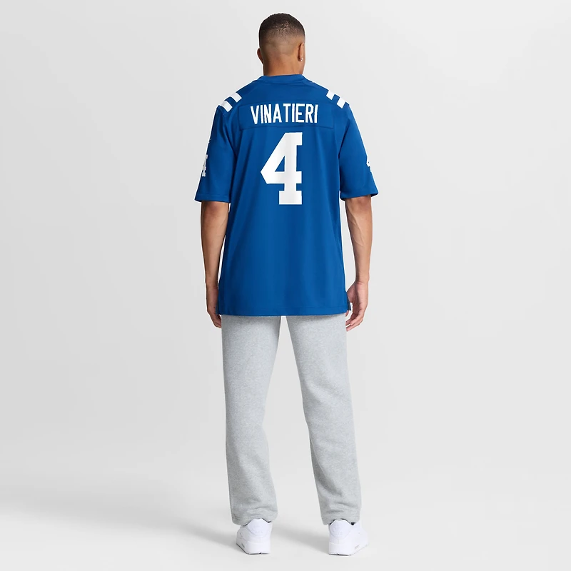 Men's Nike Adam Vinatieri Royal Indianapolis Colts Team Retired Game Jersey