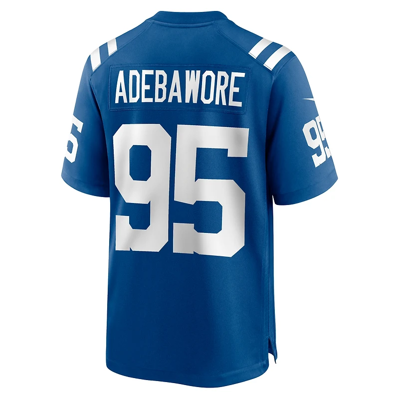 Maillot de match l'équipe Nike Adetomiwa Adebawore Royal Indianapolis Colts pour homme