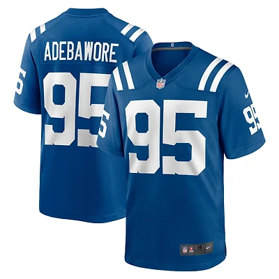 Maillot de match l'équipe Nike Adetomiwa Adebawore Royal Indianapolis Colts pour homme