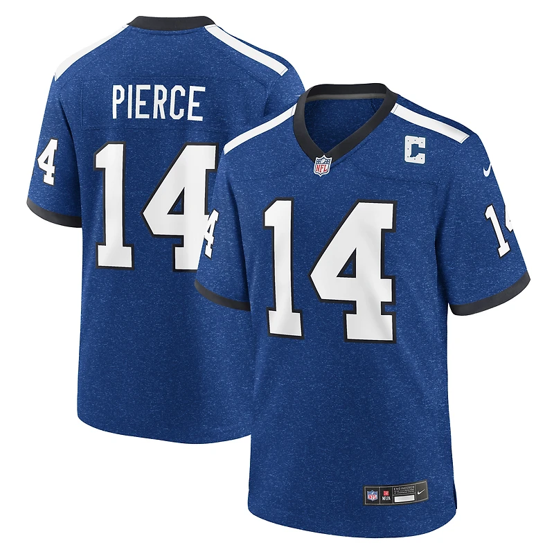 Maillot Nike Alec Pierce bleu pour homme des Indianapolis Colts, match alternatif