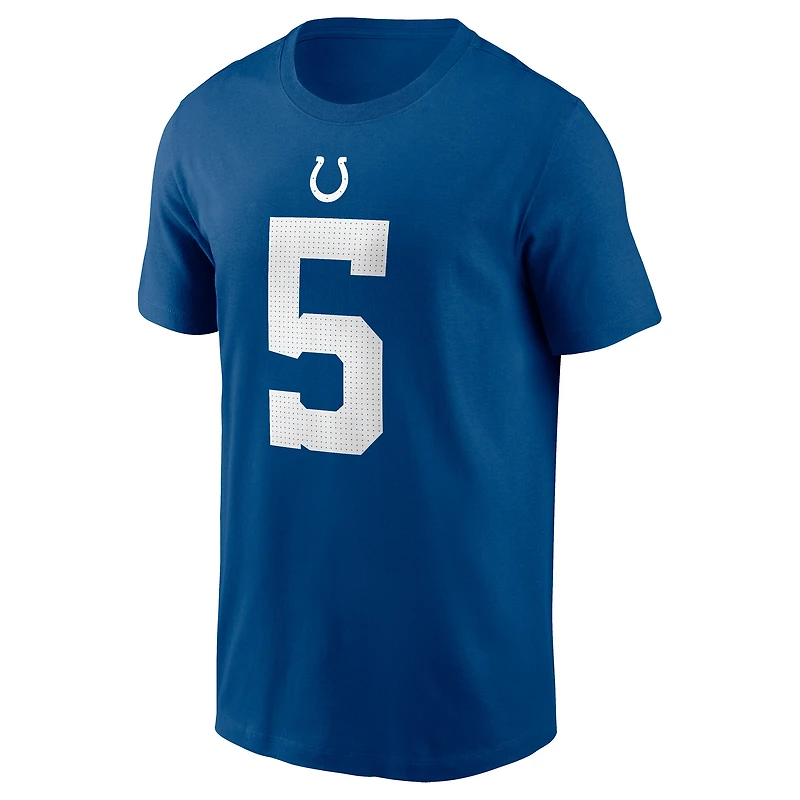 T-shirt Nike pour homme avec nom et numéro de joueur Anthony Richardson Royal Indianapolis Colts