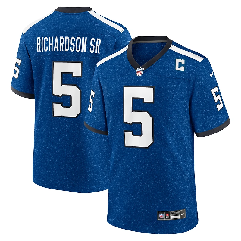 Maillot Nike Anthony Richardson Sr. Royal pour homme, édition alternative des Indiana Nights Indianapolis Colts