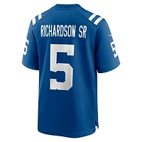Maillot Nike Anthony Richardson Sr. Royal Indianapolis Colts Team Game pour homme