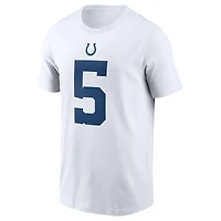 T-shirt Nike Anthony Richardson pour homme, blanc, avec nom et numéro du joueur Indianapolis Colts