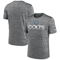 T-shirt Nike Anthracite Indianapolis Colts Blitz Velocity Modern Performance pour homme