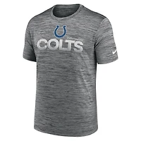 T-shirt Nike Anthracite Indianapolis Colts Blitz Velocity Modern Performance pour homme