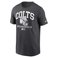 Men's Nike Anthracite Indianapolis Colts Helmet Essential T-Shirt