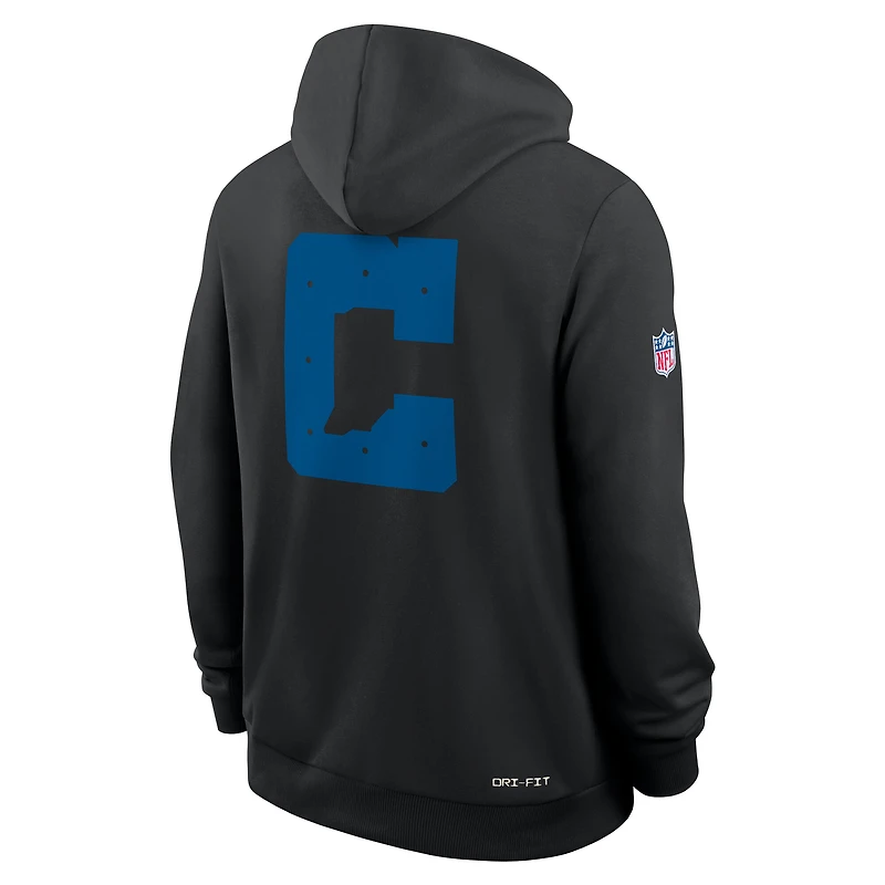 Men's Nike Black Indianapolis Colts Alt Sideline Standard Issue Dri-FIT Hoodie