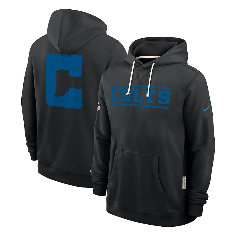 Sweat à capuche Nike Dri-FIT Alt Sideline Standard Issue noir pour homme, Indianapolis Colts.
