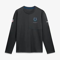 Men's Nike  Black Indianapolis Colts Sideline Coaches UV Dri-FIT Long Sleeve Shirt