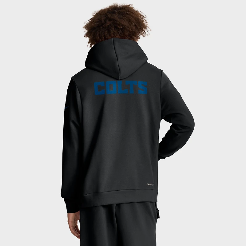 Sweat à capuche Nike noir Indianapolis Colts Sideline Standard Issue Alt 2 Dri-FIT pour homme