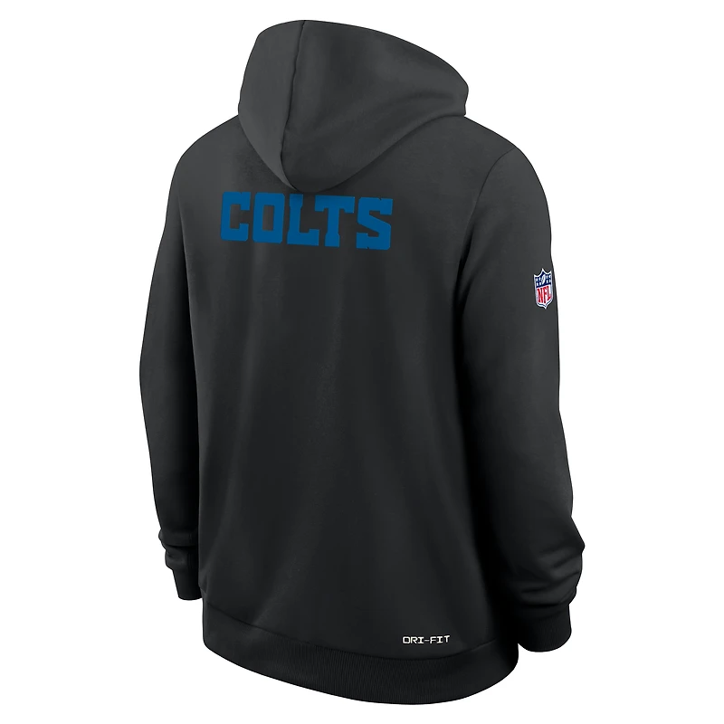 Sweat à capuche Nike noir Indianapolis Colts Sideline Standard Issue Alt 2 Dri-FIT pour homme