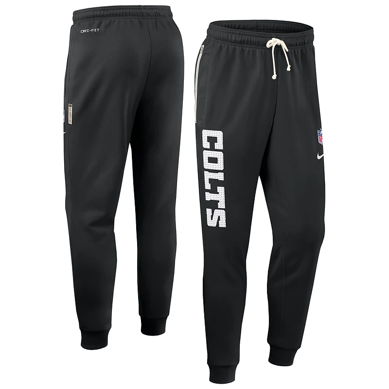 Pantalon fuselé Nike noir Indianapolis Colts Sideline Standard Issue Ground Game Dri-FIT pour homme