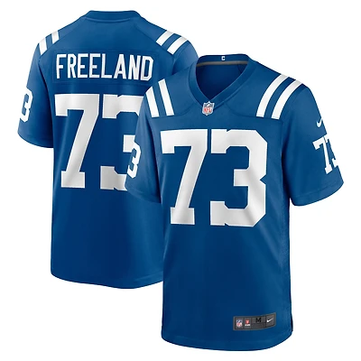 Maillot de match l'équipe Nike Blake Freeland Royal Indianapolis Colts pour homme