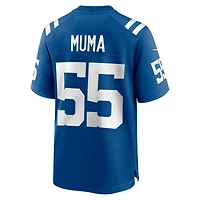 Men's Nike Chad Muma  Royal Indianapolis Colts Team Game Jersey