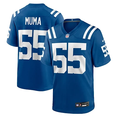 Men's Nike Chad Muma  Royal Indianapolis Colts Team Game Jersey