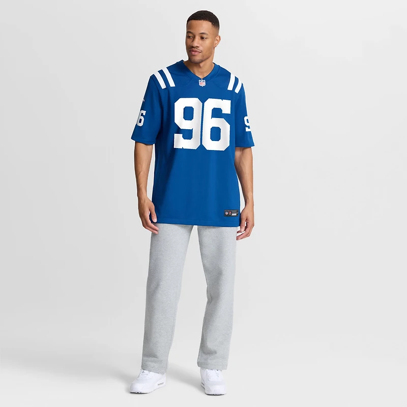 Maillot de match Nike Chris Wormley Royal Indianapolis Colts pour homme