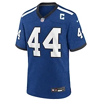 Maillot de match alternatif Nike Dallas Clark bleu pour homme des Indianapolis Colts, joueur retraité