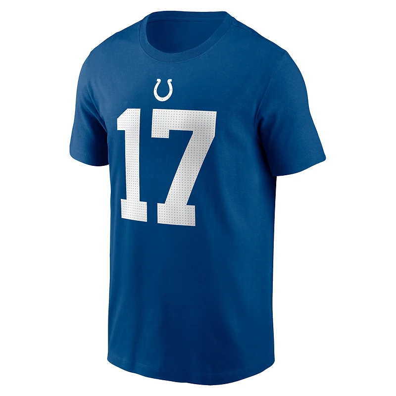 Men's Nike Daniel Jones Royal Indianapolis Colts Name & Number T-Shirt
