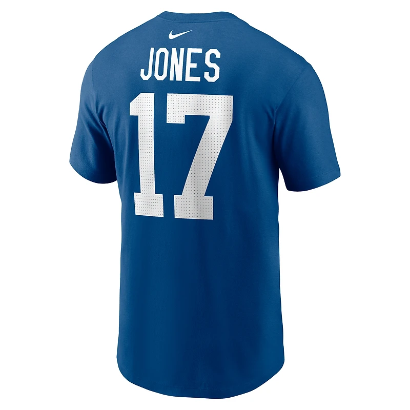 Men's Nike Daniel Jones Royal Indianapolis Colts Name & Number T-Shirt